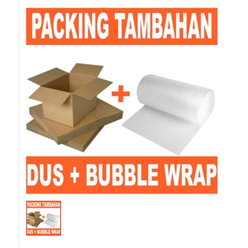 

KARDUS PACKING + BUBBLE WRAP (DUS + BUBLE WRAP)