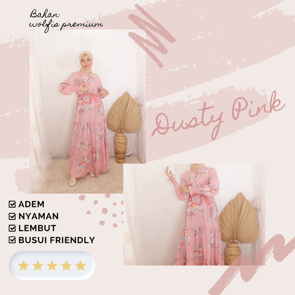 Beautyshirt / Humaira Maxy / Gamis Busui Friendly / Bahan Wolfis Premium