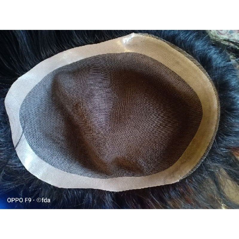 Toupee clip human hair
