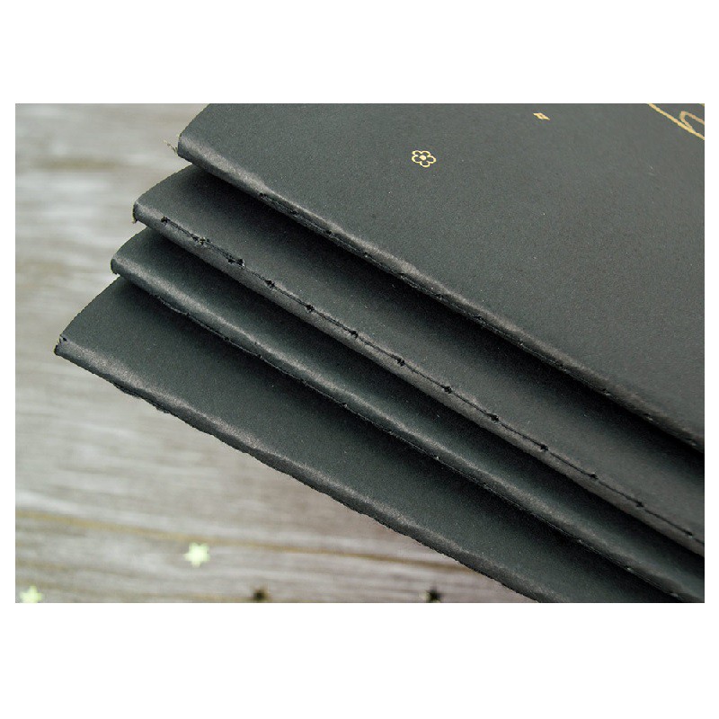 PMM Motley Cat Black Paper Plain Notebook B5 Buku Tulis Kertas Hitam Polos B 5