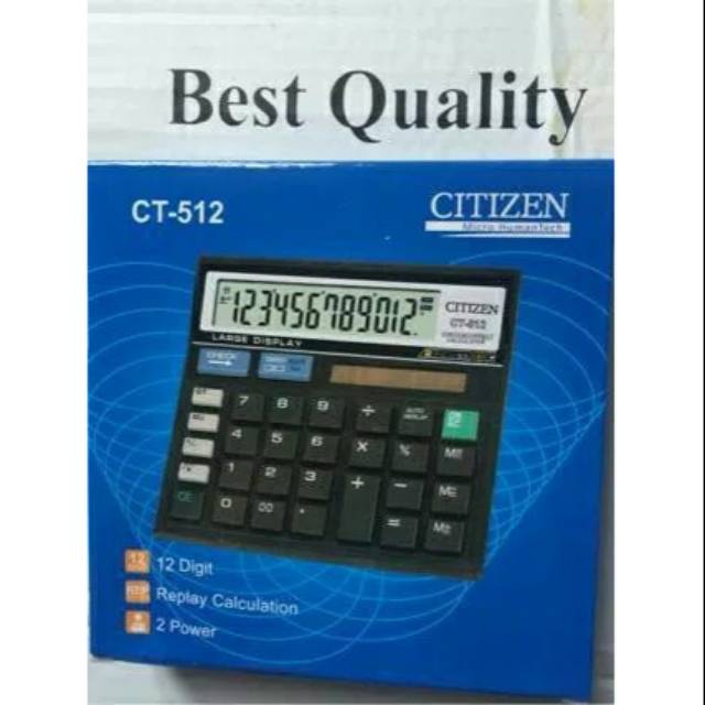 

Kalkulator/Calculator Citizen CT-512
