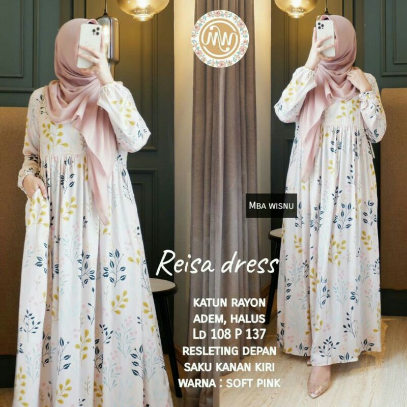 REISA MARSA DOTIE Maxi Dress Ori Mbk Wisnu