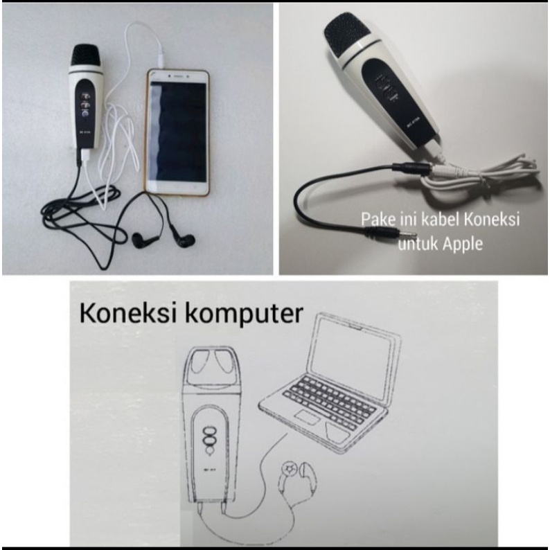 Mic Microphone karaoke MC-919A - Putih