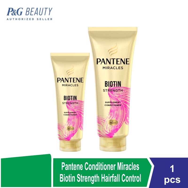 Pantene Conditioner Miracles Biotin Strength Daily Hair Supplement for Hairfall Control