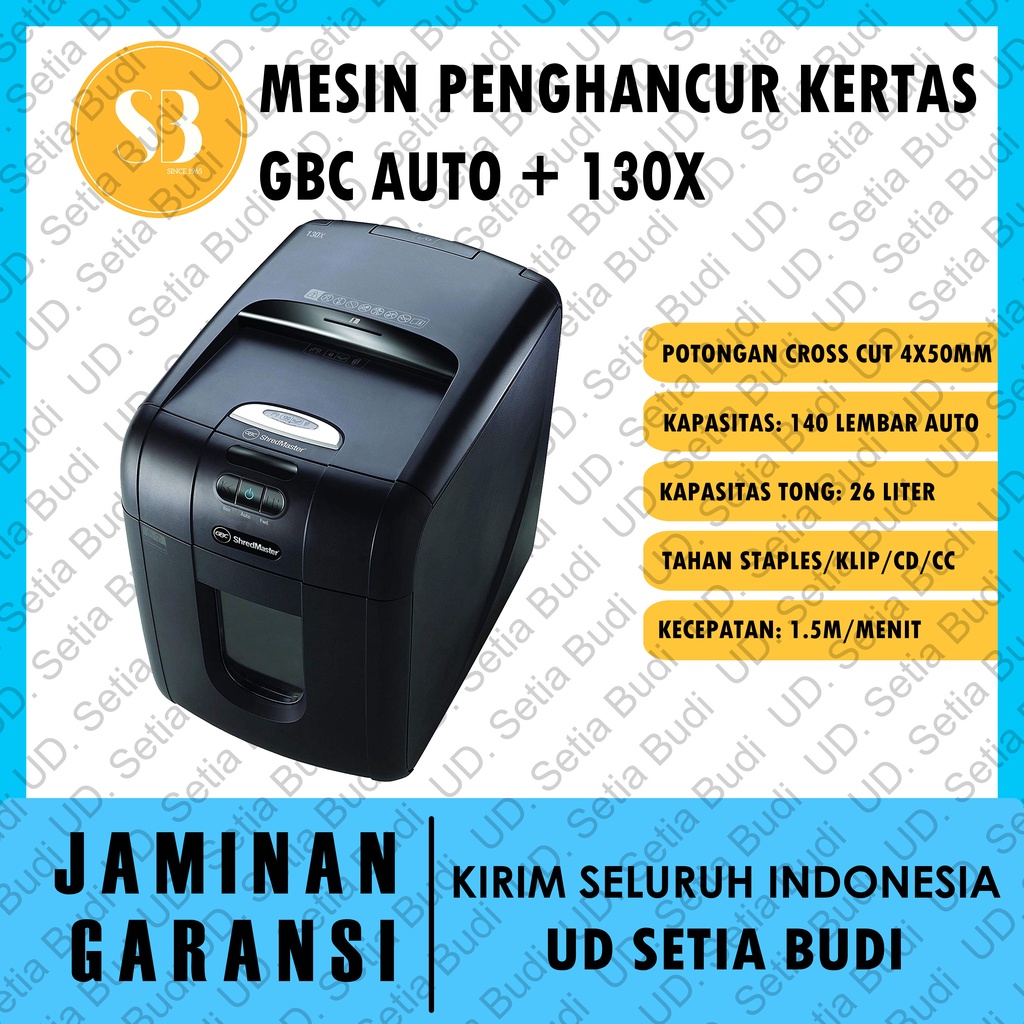 Mesin Penghancur Kertas Paper Shredder GBC Executive Auto+ 130x