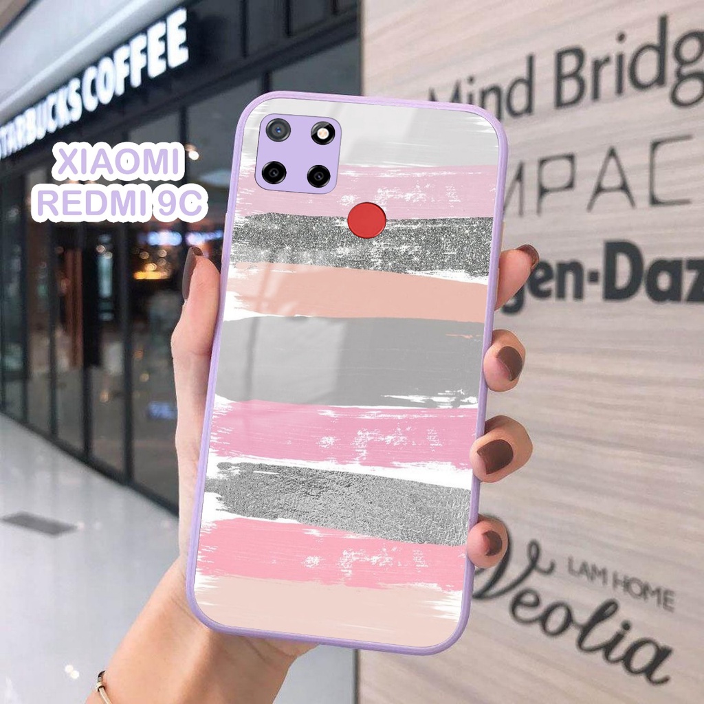 Softcase Kaca Warna Lilac/Ungu Camera Protect Xiaomi Redmi 9c [FC04] Case Redmi 9c - Redmi 9c - Soft
