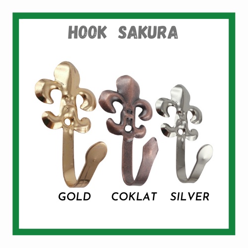 PROMO - HOOK TALI GORDEN IMPORT / HOOK SAKURA CANTIK MINIMALIS / HOOK CANTOLAN KORDEN MURAH MERIAH