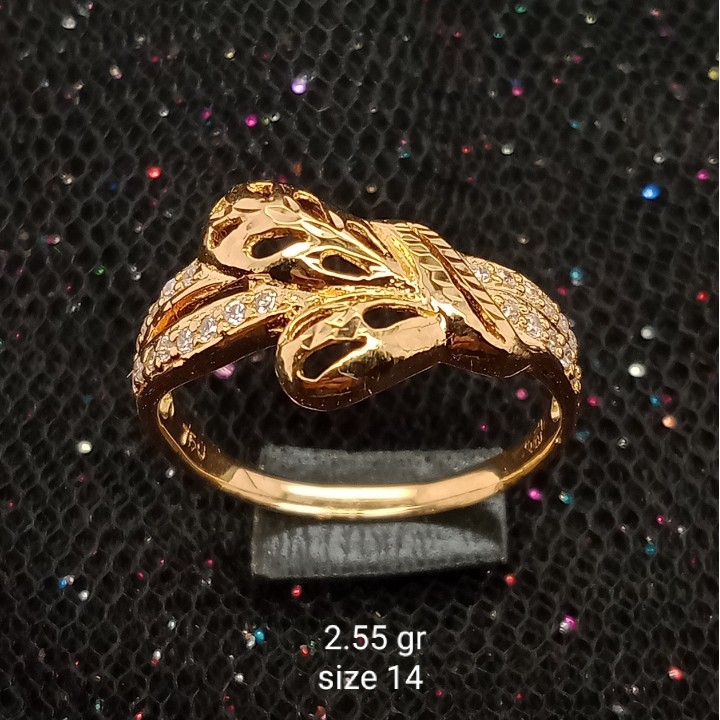 Cincin Emas 17K - 2.55 gr Kadar 750 - 1113