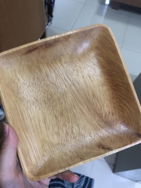 Piring Kayu Persegi 15c Oesing Craft