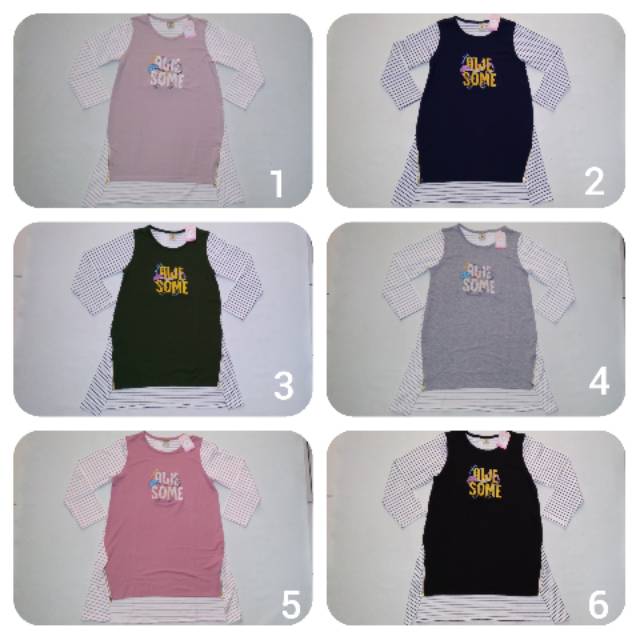 Seyes kids girl Atasan Tuniq Anak Cewek tanggung ABG 
Bahan adem dan lembut
CVC spandek