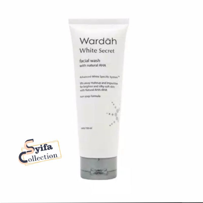 (COD) Wardah White Secret Crystal Secret Foaming Cleanser - Facial With AHA - 100ml / Facial Wash Wa