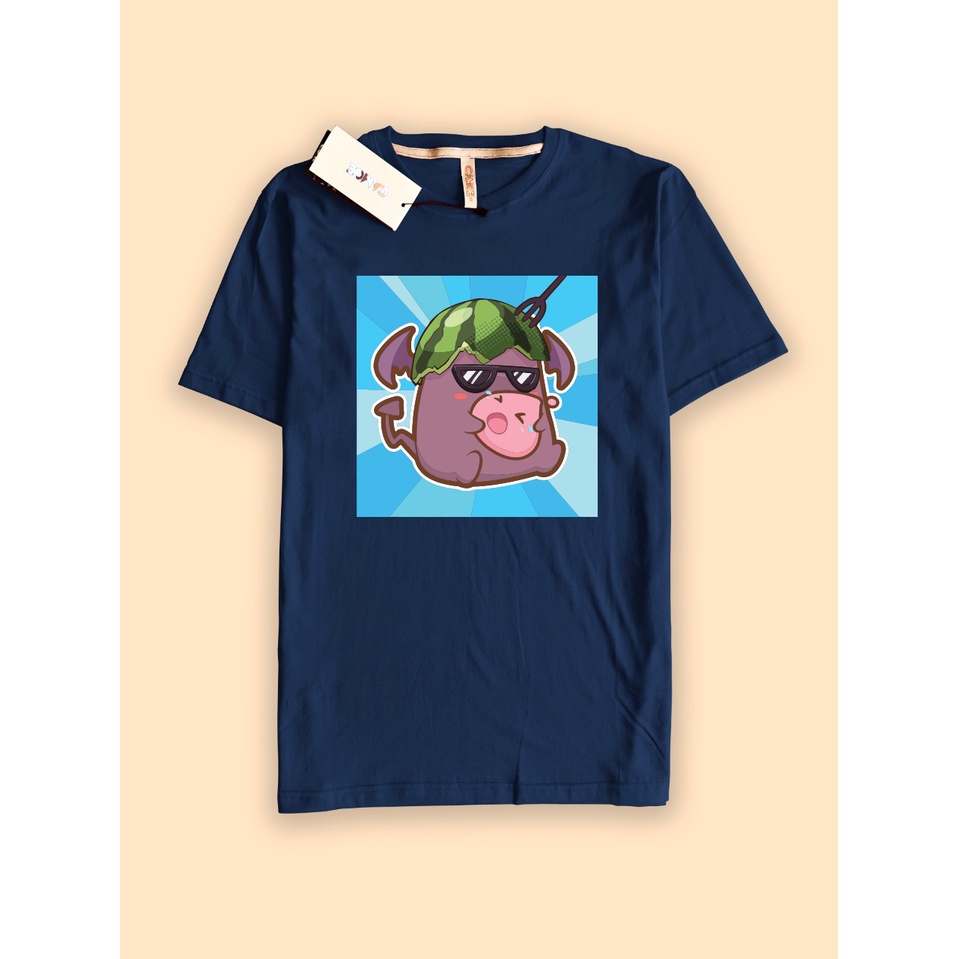 Kaos Tshirt Gaming Ragnarok X Deviruchi poring Watermelon