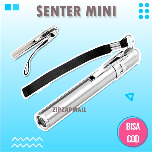 Senter LED Mini XML Cree -Senter LED Super Terang Jarak Jauh Mini Police Cas Swat Anti Air Original