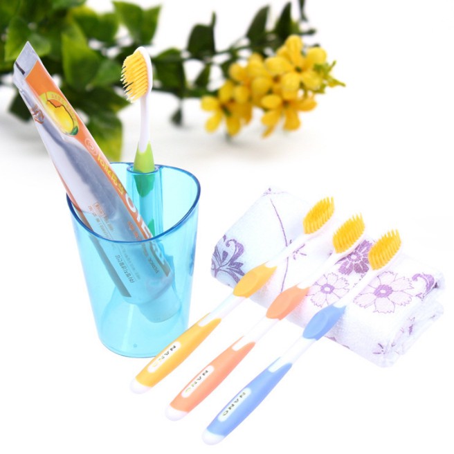 Sikat Gigi Dewasa 4 in 1 dengan Bulu Sikat Halus Murah Produk Import [1KG=16PCS] GM444 COD