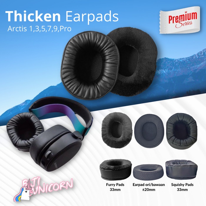 Thicken Earpad Steelseries Arctis 1 3 5 7 9 Pro Earcup Cushion Foam