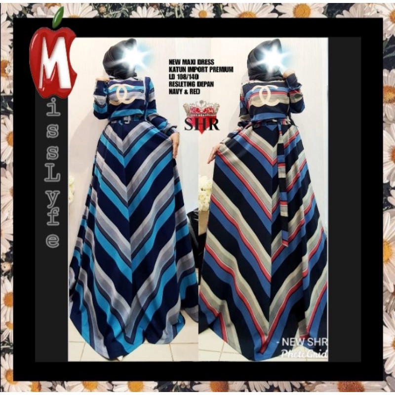 maxi dress ori shr bahan katun import premium Ⓜ️ MissLyfe