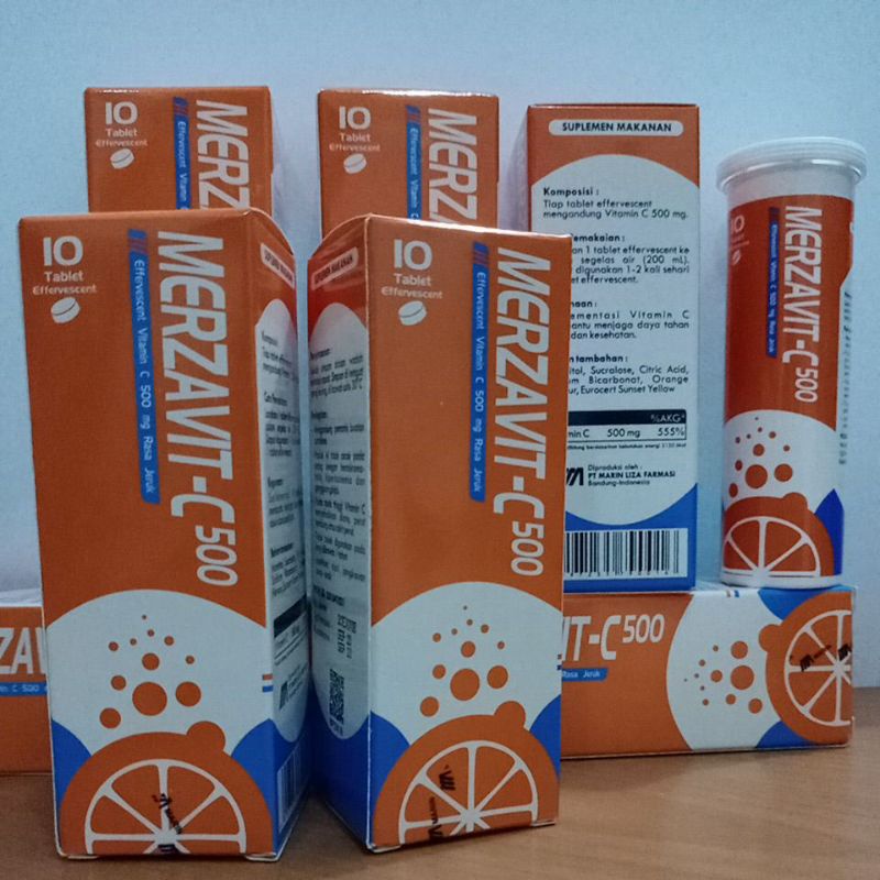 Merzavit C 500 Mg Tablet Effervescent