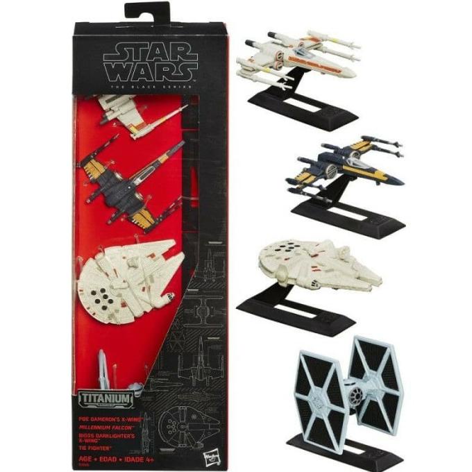] New Star Wars The Black Series - Titanium Series Vehicle Multi Pack