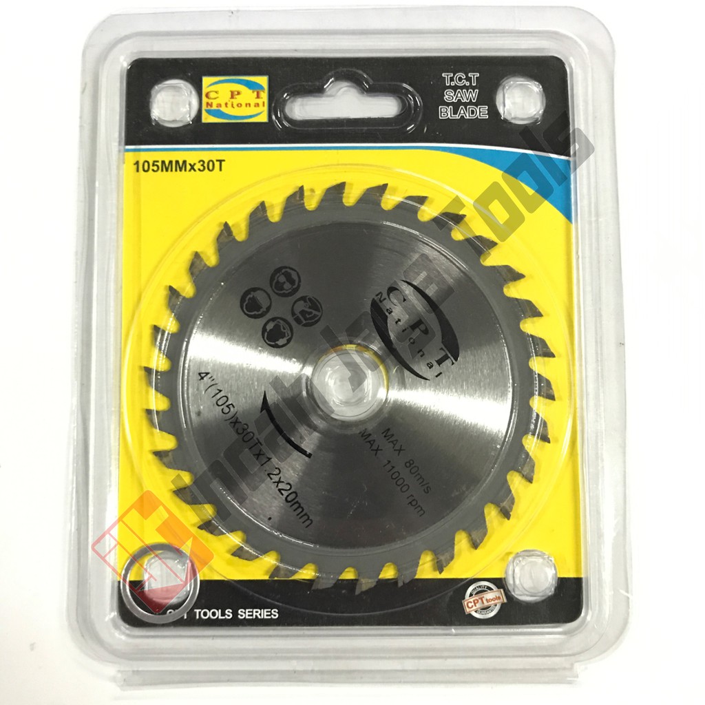 CPT NATIONAL Circular Saw Blade 4 x 30T ULTRA THIN Mata Pisau Potong Kayu