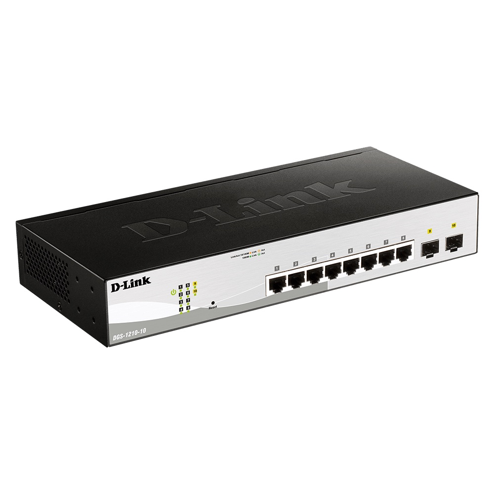 Switch D-Link DGS-1210-10 10Port Gigabit Managed- HUB DLink DGS1210 10