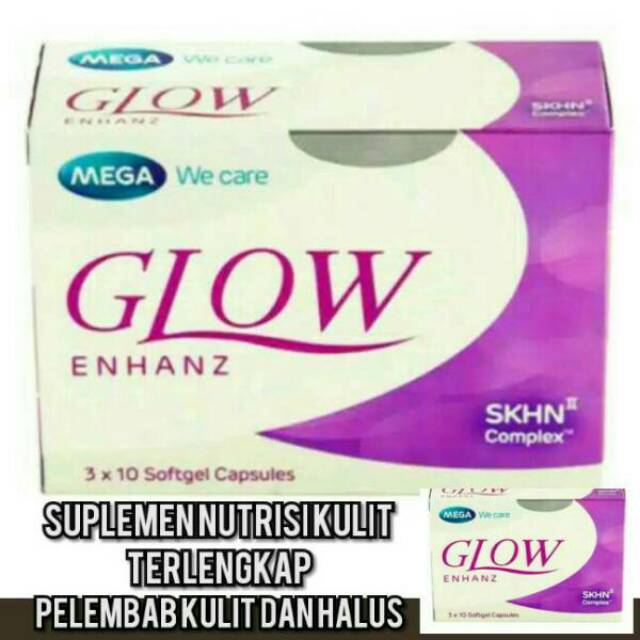 Jual Glow Enhanz Suplemen Pencerah Kulit Pelembab Kulit Bekas Luka 