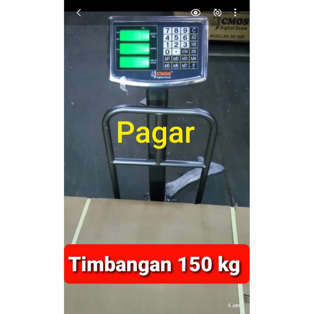 PROMO TIMBANGAN duduk digital 150 KG / 150kg COSCO harga 100kg