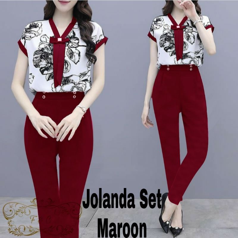 SET CELANA JOLANDA FASHION, BABYTERRY, SETELAN, 2 UKURAN