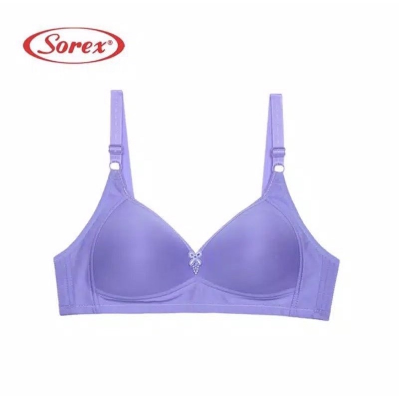 Bra BH Tanpa Kawat Super Soft Sorex 17238 CUP B UK 34-40-Ungu