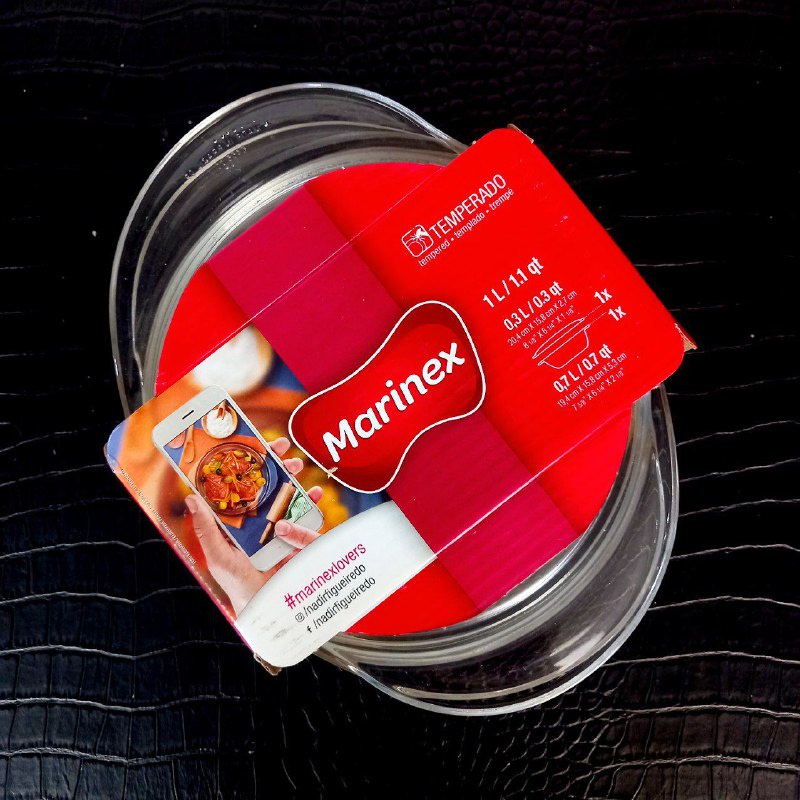 MARINEX CASSEROLE KACA BULAT + TUTUP 0.7 LITER 81.6455.314