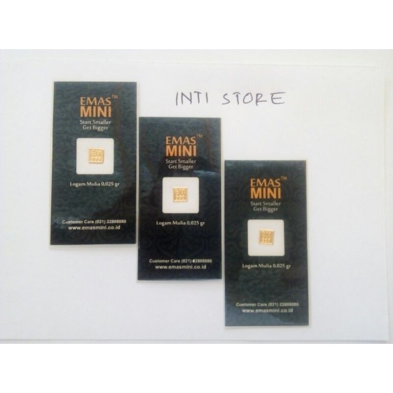 Emas Mini 0.025 gram Murah Terjangkau - Menerima BuyBack Baby Gold