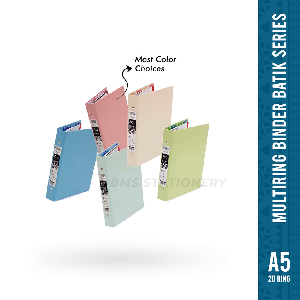

[BMS Bekasi] Bantex Binder Sekolah / Multi Ring Binder Batik Series Ukuran A5 - 1334