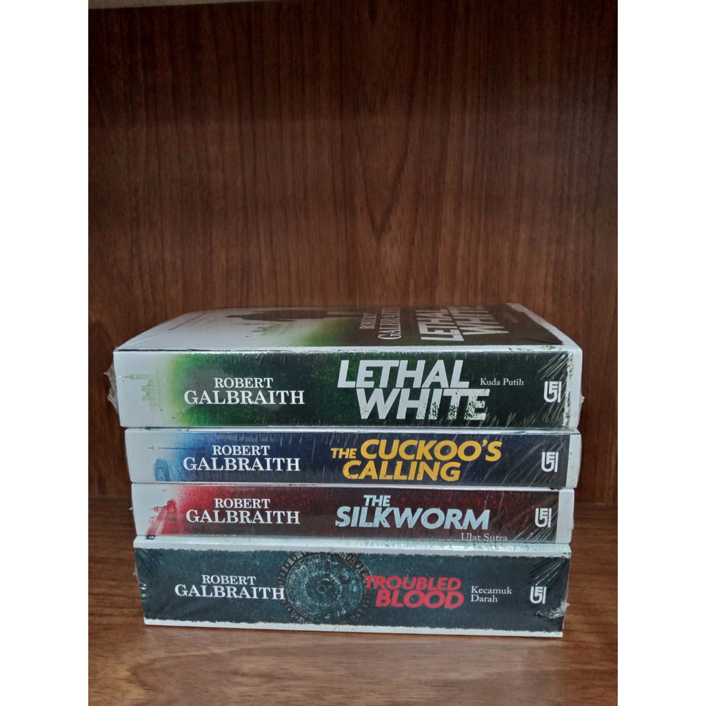 Buku Robert Galbraith : Lethal White , Career of Evil , The Cuckoo'S Calling , The Silkworm