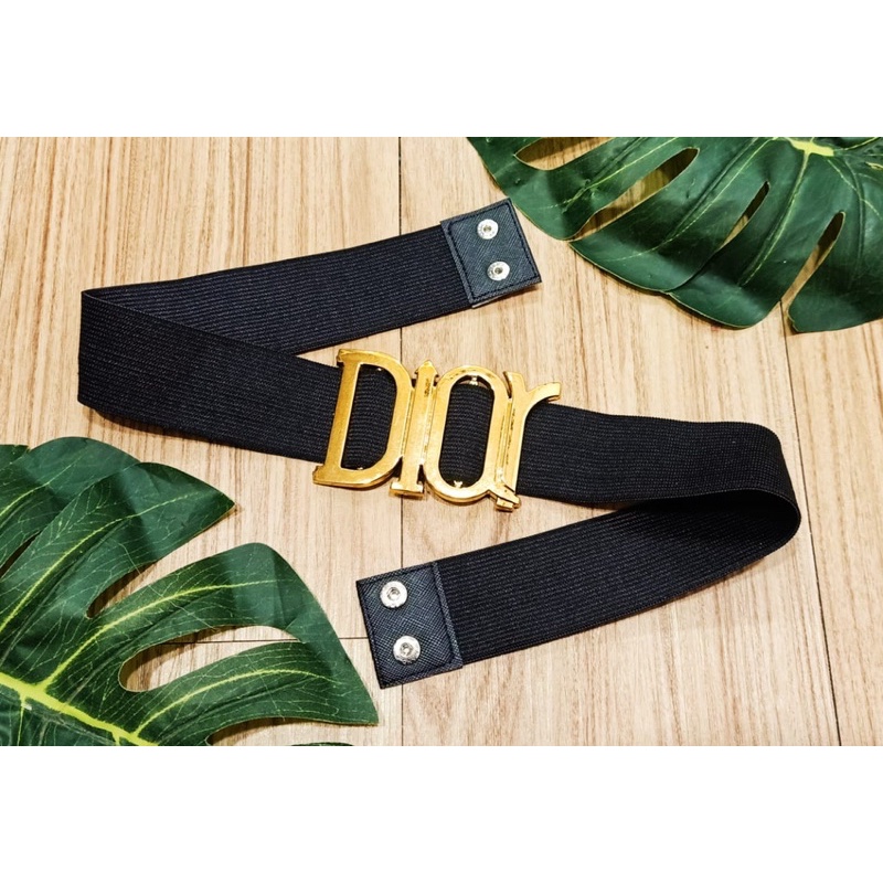 Ikat Pinggang Dio* / BELT / KOREA BELT / IKAT PINGGANG KARET WANITA / BELT D GOLD / SABUK WANITA / GESPER D