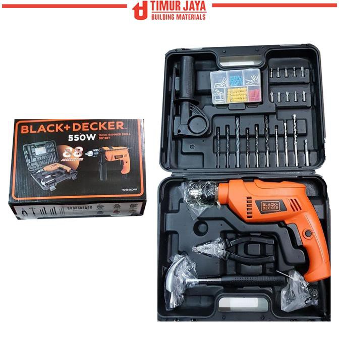 Black Decker Mesin bor tembok 13 mm Hammer Drill 550W BIG SALE