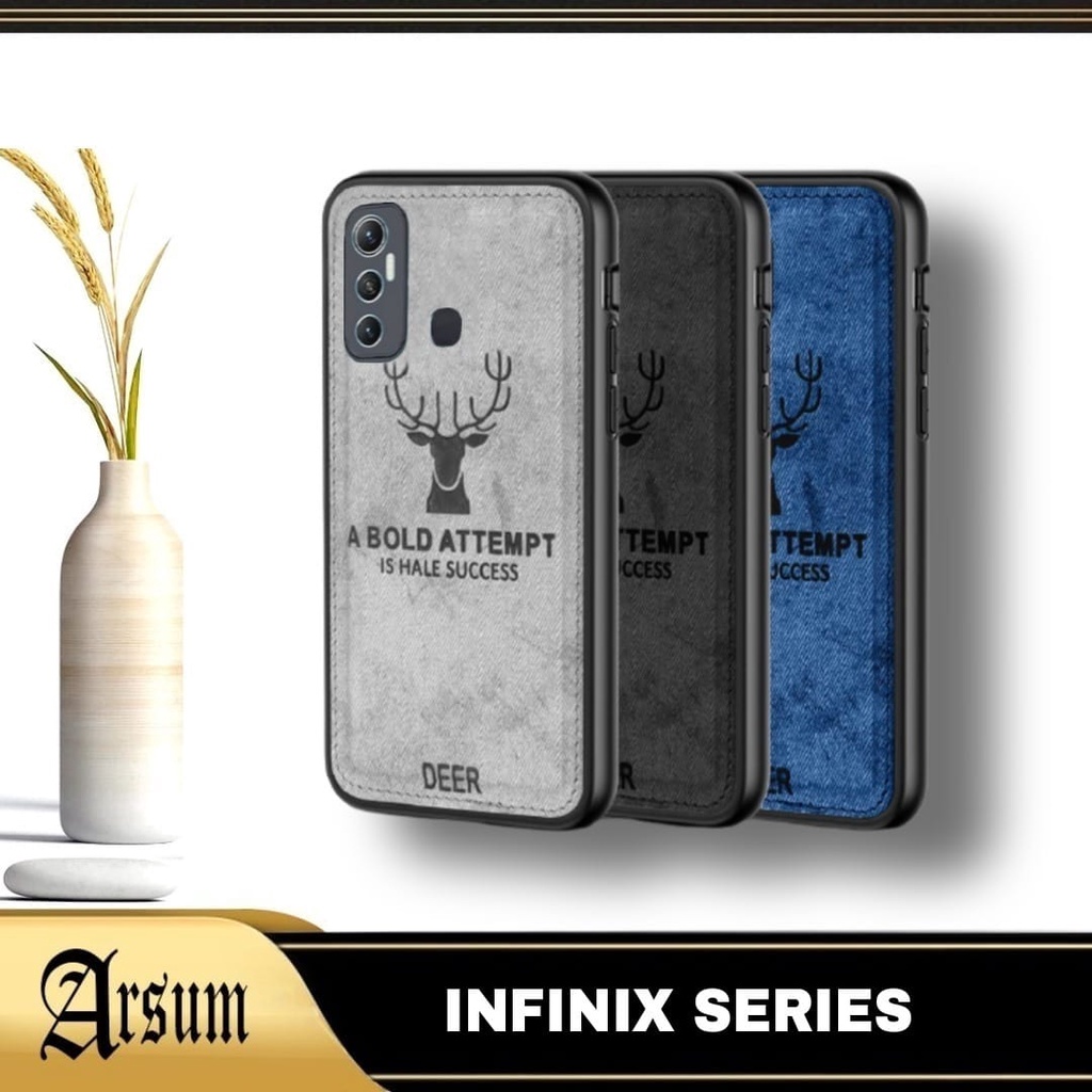PROMO Case INFINIX NOTE 11 PRO , NOTE 11s , HOT 11 , HOT 11s NFc , HOT 11 PLAY Softcase Deer Bermoti