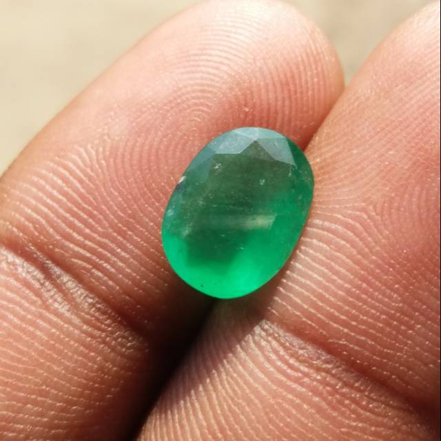 Batu zamrud colombia zambian emerald beryl columbian emerald beryl jamrud dim 11x8x4
