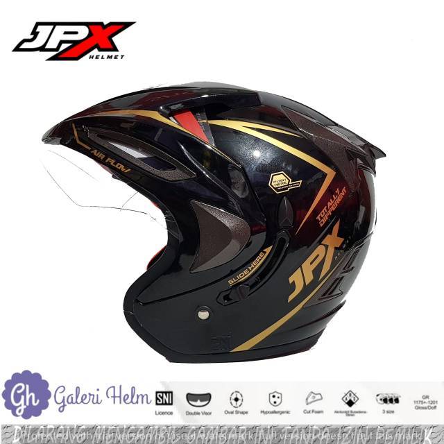 Helm JPX Suprame Ori Black Metalik