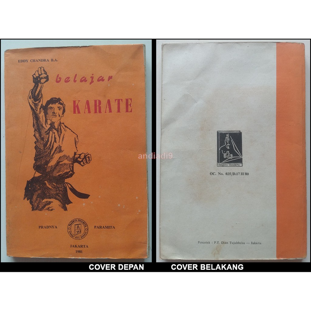 BELAJAR KARATE EDDY CHANDRA B.A. CETAKAN PERTAMA 1981