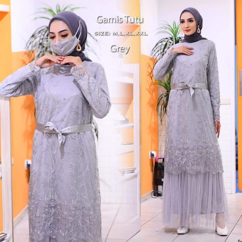 PRODUK ORIGINAL/FASHION MUSLIM/GAMIS TUTU/GAMIS MEWAH