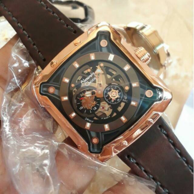 Jam Tangan Pria Original Alexandre Christie AC 3030 MA Automatic Jam cowok Keren