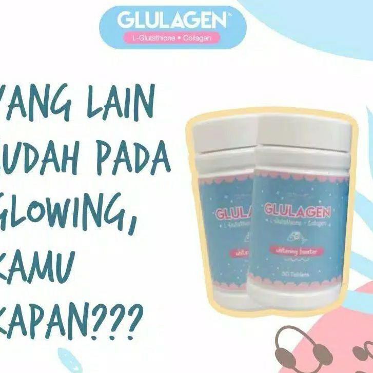Terlaris Glulagen Original 100% Asli Kapsul Pemutih Badan Whitening Capsule Sedia Hey For Skin Hsc V