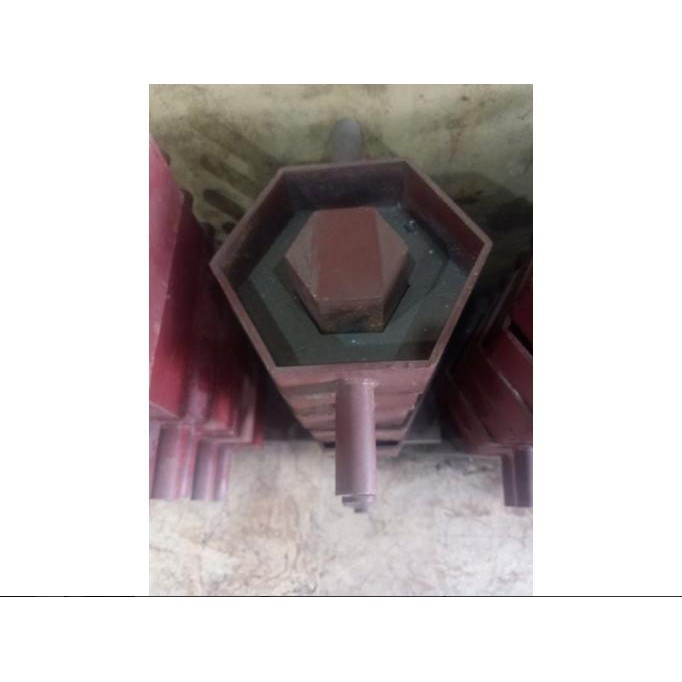 cetakan paving segi enam lubang - grassblock