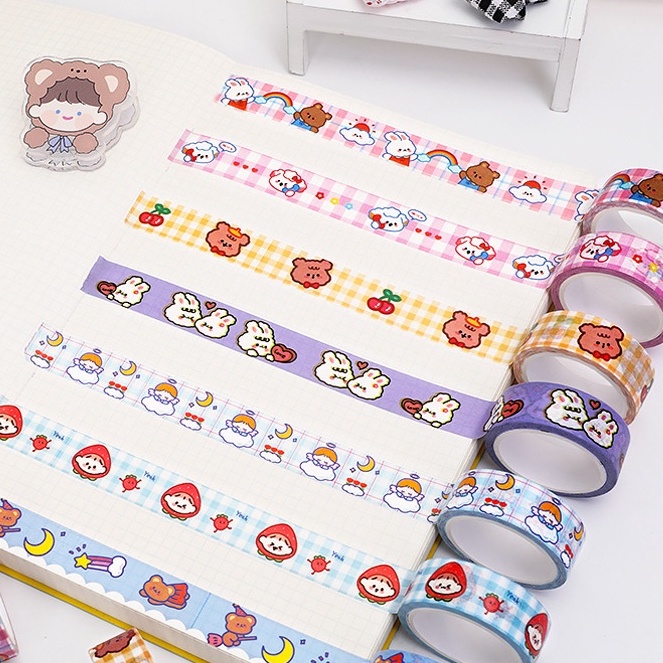 Washi Tape Aesthetic Washi Tape Cute Scrapbook Buku Diary Journal