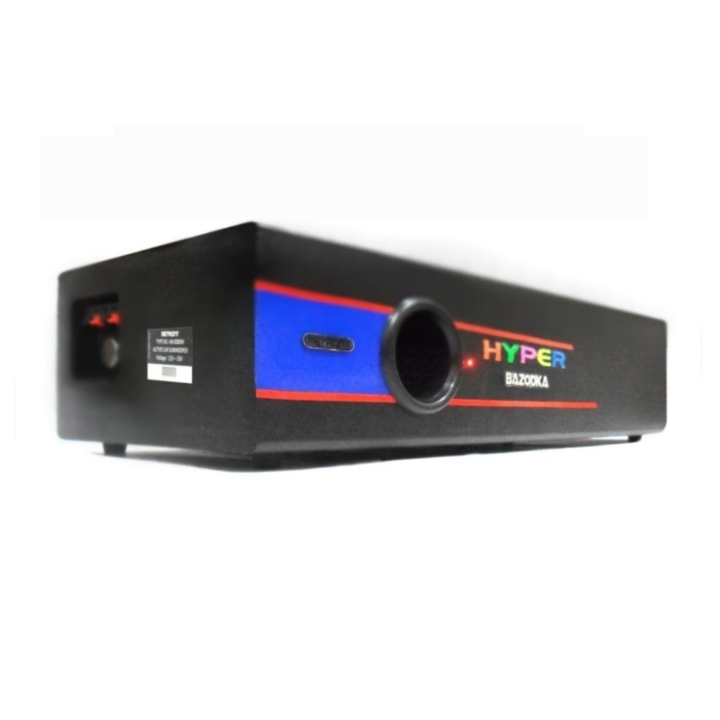 Subwoofer Aktif Mobil Hyper Bazooka 5000Wpmpo - Hitam Black