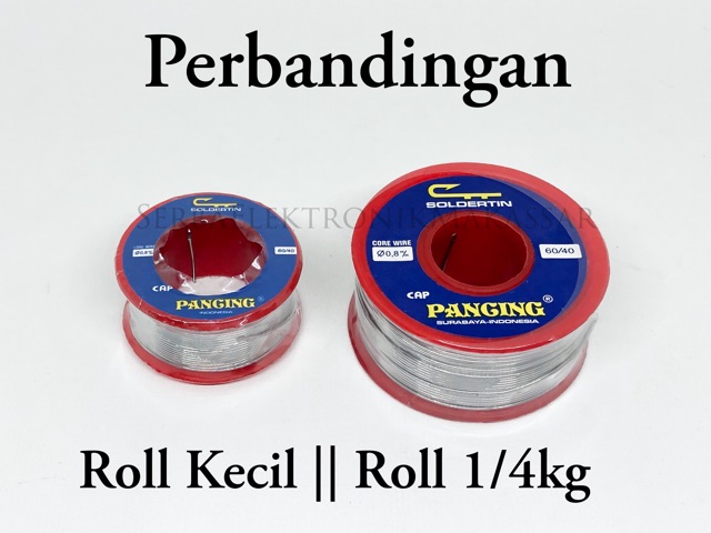 Timah Solder Cap Pancing 60/40% 0,8mm Roll Kecil Berkualitas