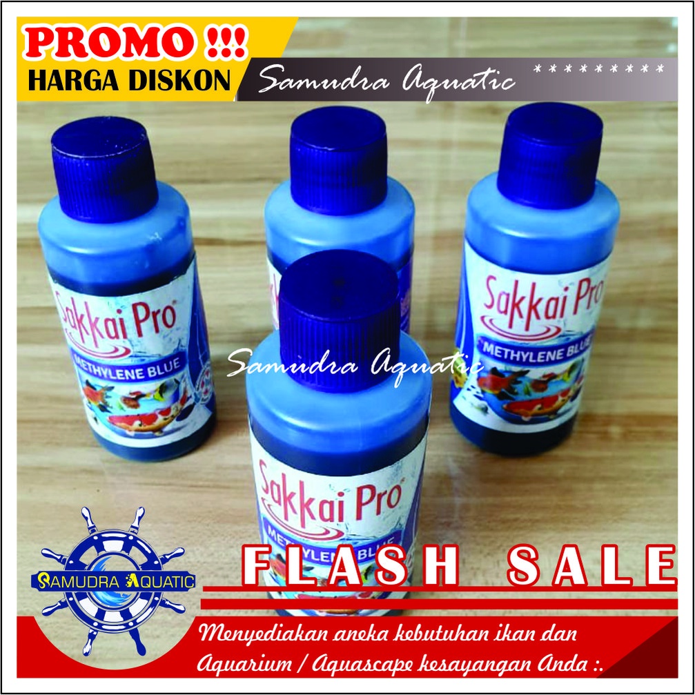 Obat Biru METHYLENE BLUE Ikan, Obat Ikan Hias White Spot (GRATIS KARDUS)