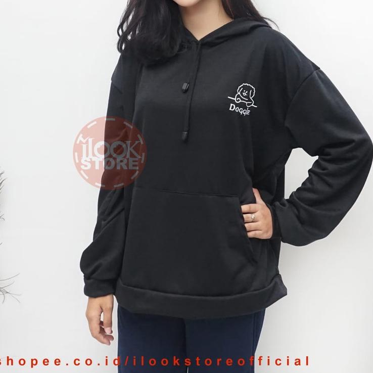 ♧ ilook | Hoodie Jumper Doggie | Sweater Hoodie Pria dan Wanita Fit to XL ▲