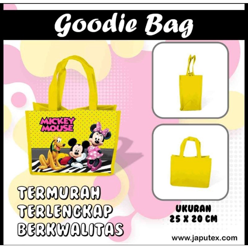 

Goodie bag Mickey mouse size KFC. Tas souvernir ulang tahun