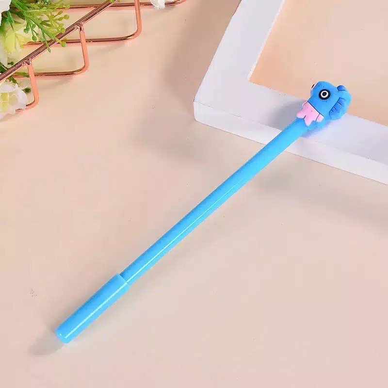 [Premium Store] Pulpen BT21 / Pulpen Karakter BTS / Pena Army Bts / Koleksi Bts / Pena Bt21 / Pulpen Cair Gel Unik Karakter-MANG