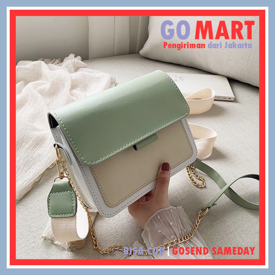 Tas Selempang Import Kombinasi 3 Warna - Tas Fashion Wanita High Quality Terbaru Import - Tas Wanita Model Terbaru Kekinian [SL19]